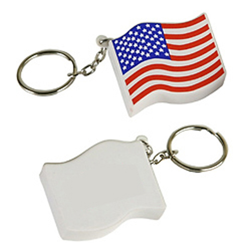 Promotional US Flag Key Chain Stress Ball