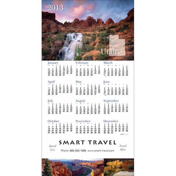 Promotional Utah State Tri Fold Calendar