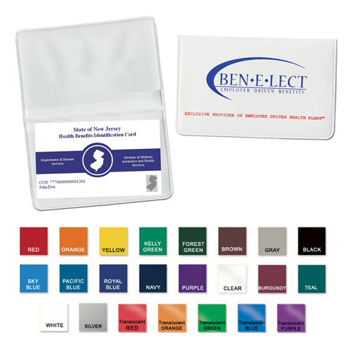 Promotional Vinyl Card Holder - Translucent