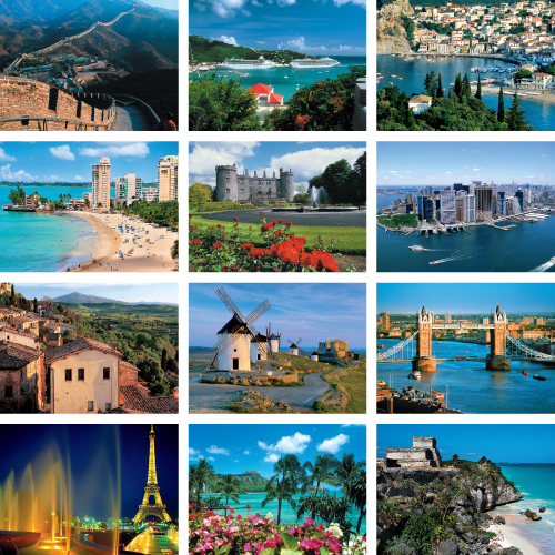 Promotional World Travel Wall Calendar
