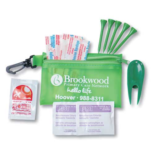 Promotional Zipper Tote with Clip Express Golf Care Kit