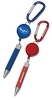 Metal Twist Pen with Retractor and Carabiner 