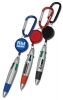  4-Color Pen with Retractor and Carabiner 