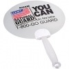  Round Shape Fan with Translucent Handle 