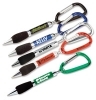  Soft Grip Metal Pen with Carabiner 