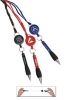  The Soft Grip Metal Pen with Lanyard and Retractor 