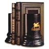  Greco Roman Black Marble Bookends 