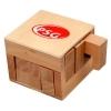  Wooden Sliding Cube Puzzle 