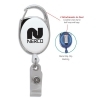  Carabiner Clip Retractable Badge Holder 