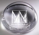  Slant Crystal Paperweight 