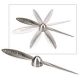  High Flyer Chrome Paperweight & Letter Opener 