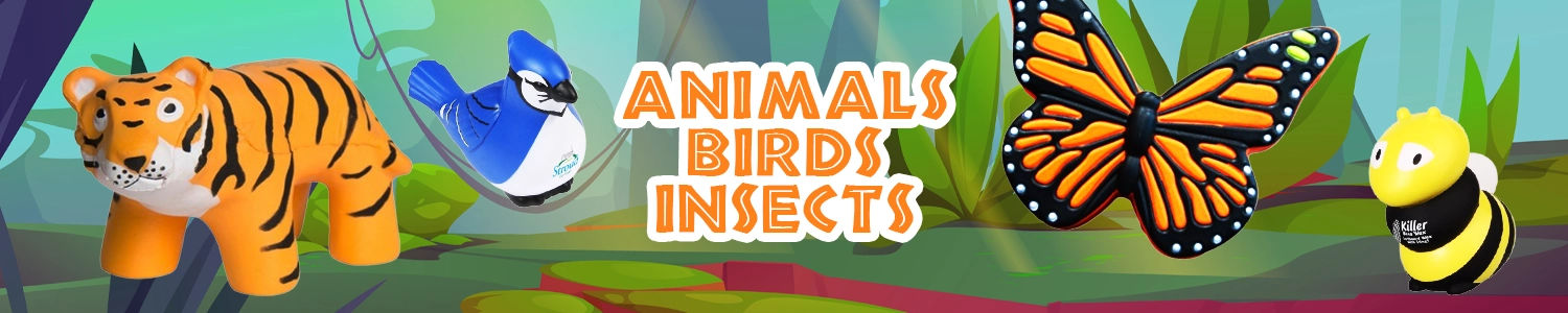 Custom Animal, Birds & Insect Stress Balls Custom Animal, Birds & Insect Stress Balls
