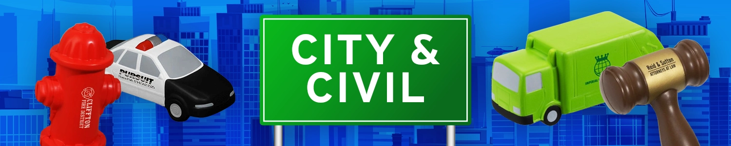 Custom City-Civil Stress Balls Custom City-Civil Stress Balls