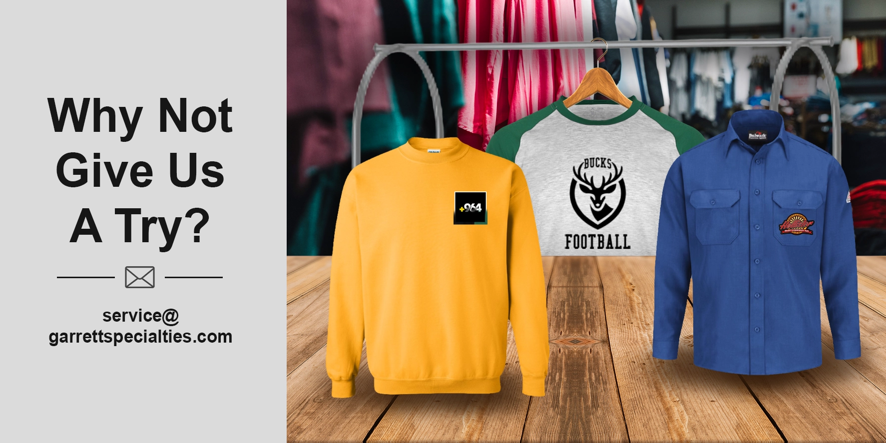 Custom long sleeve shirts personalized with logos for teams, employees and events