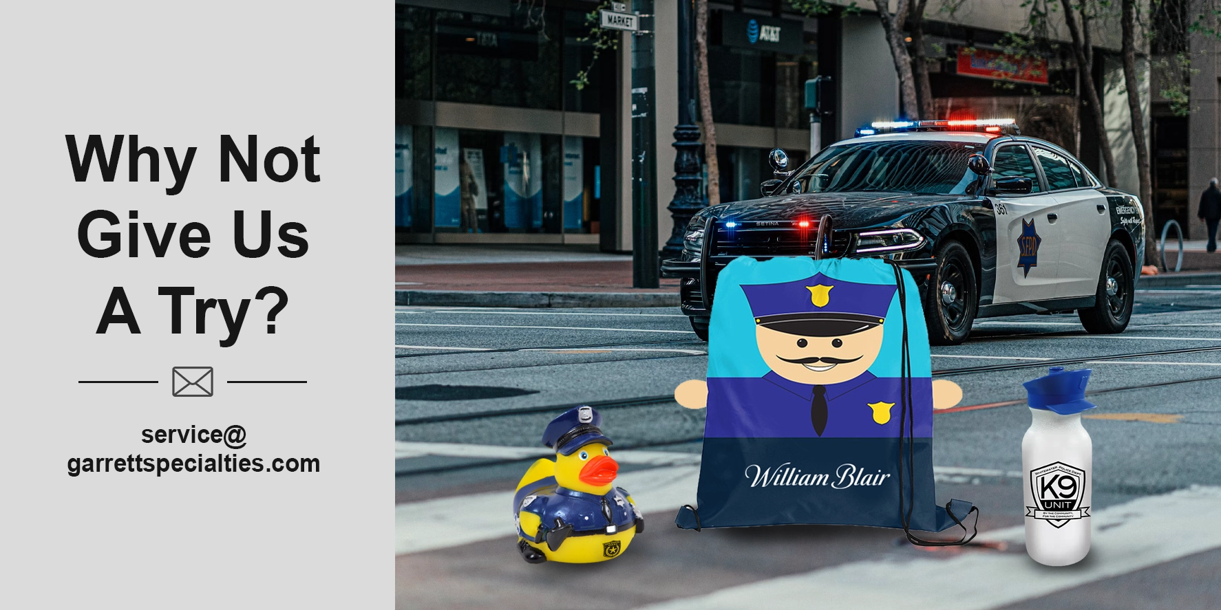 Custom police promotional products include branded giveaways for law enforcement agencies and personalized gifts that recognize officer achievements, promotions, retirements, and career milestones