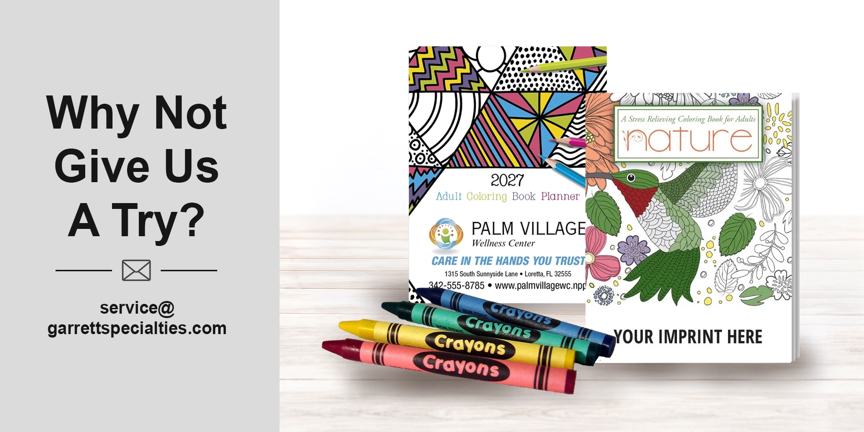Adult coloring books personalized for businesses and organizations
