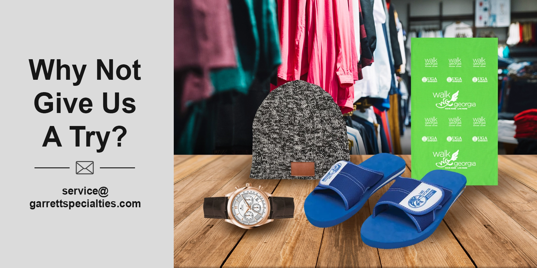 Custom apparel accessories personalized with your logo