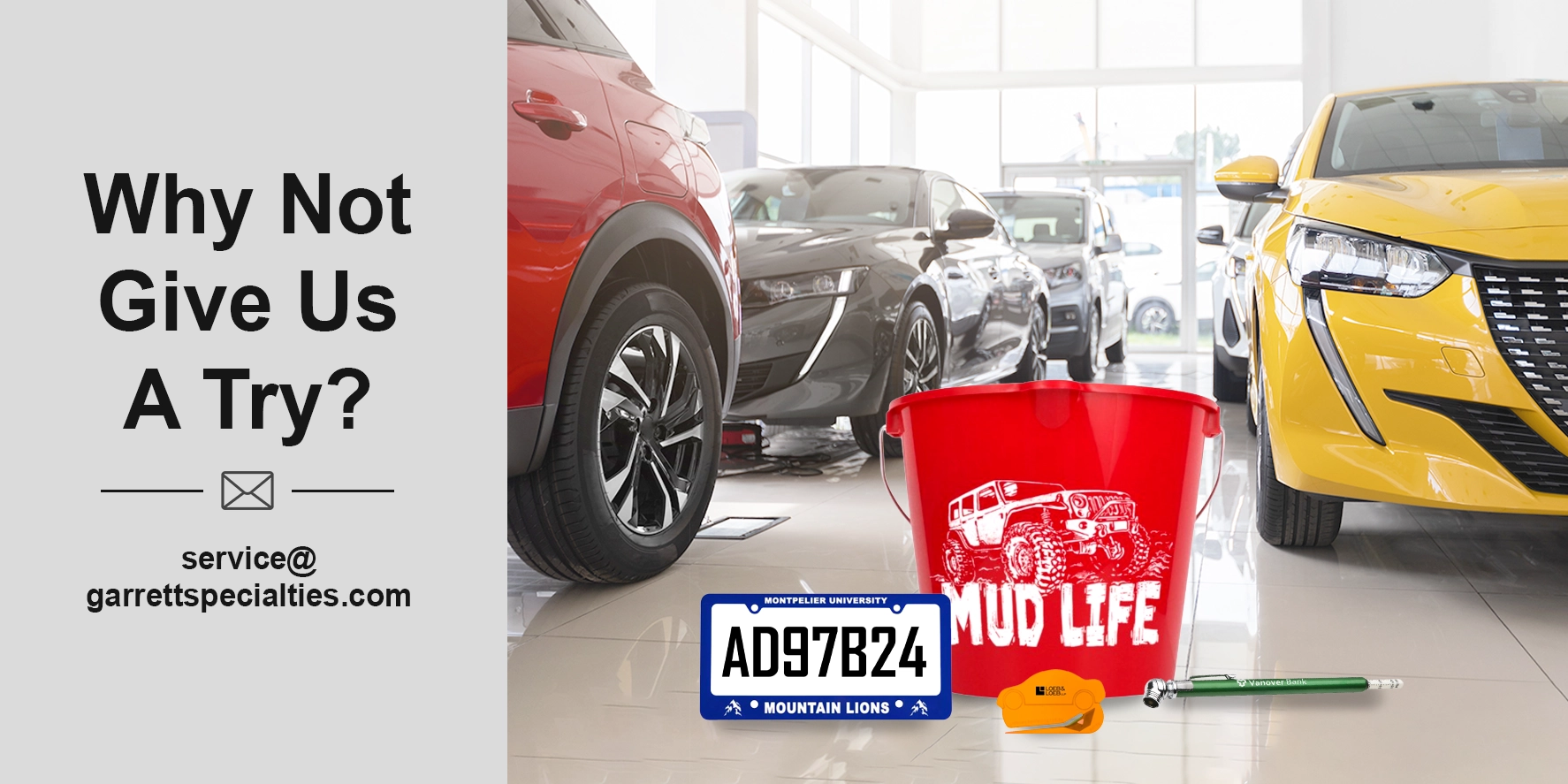 Car promotional items include practical, high-visibility auto accessories that promote  your business and thank customers, clients items that people will use and rely on every day during their commute.