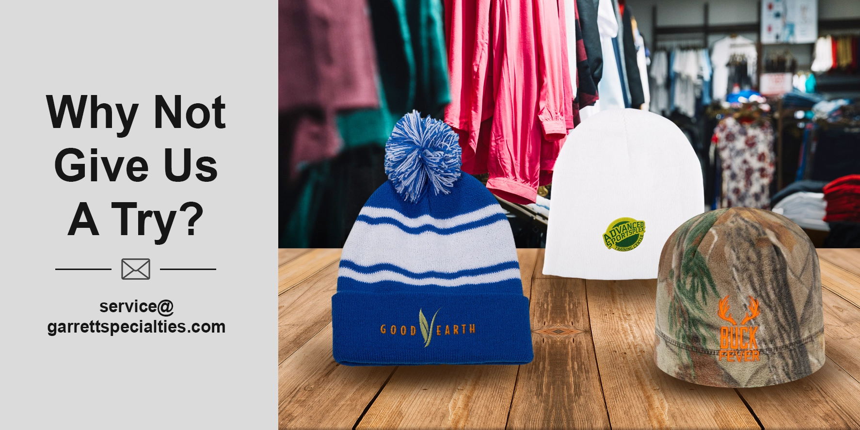 Custom beanie caps personalized with company or school logos