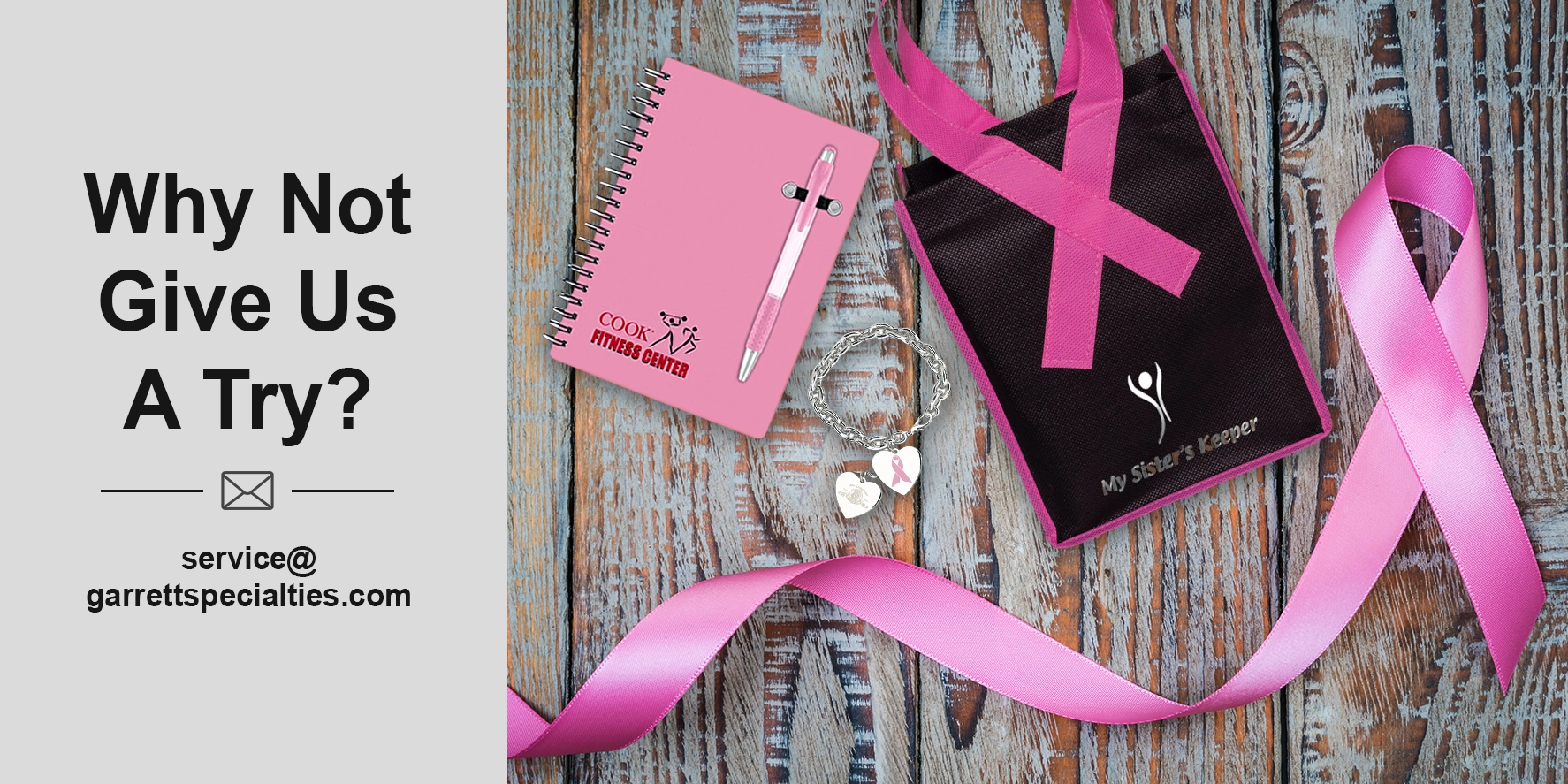 Breast cancer awareness items for fundraising and support