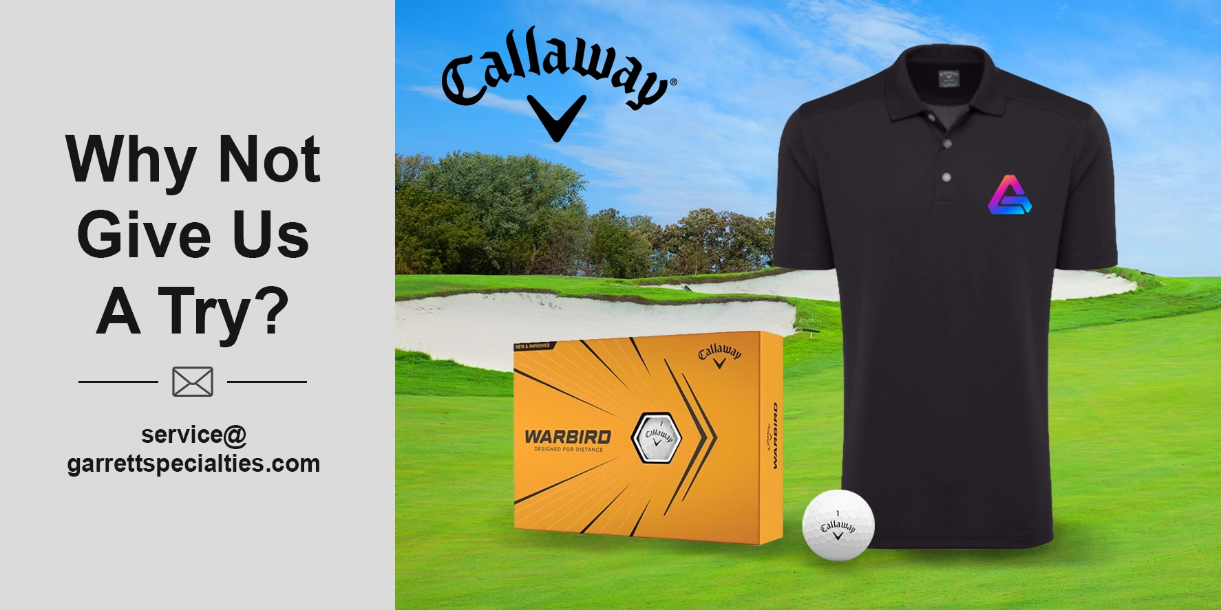 Custom Callaway® Golf Products | Personalized Corporate Golf Gifts Custom Callaway golf products personalized with company logos for corporate golf outings, tournaments, client appreciation, employee gifts, fundraising events and business promotions
