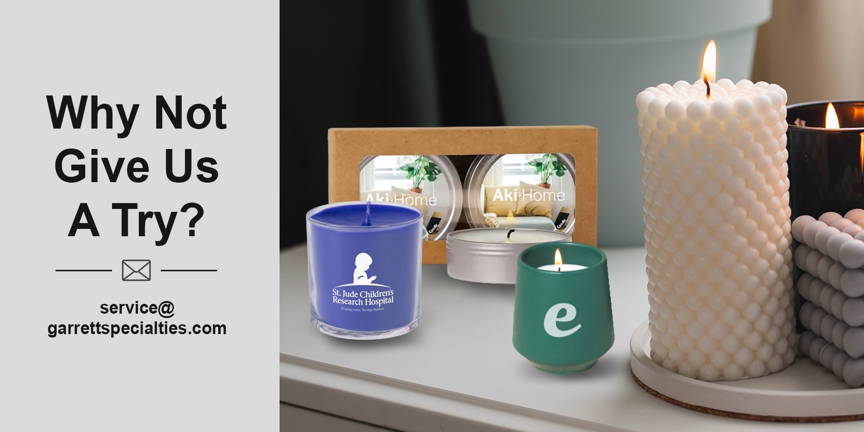 Imprinted Candles Capture that Warm, Fuzzy Feeling Shop custom candles with your logo for corporate gifts, weddings, hotels, spas, birthdays, and holiday events