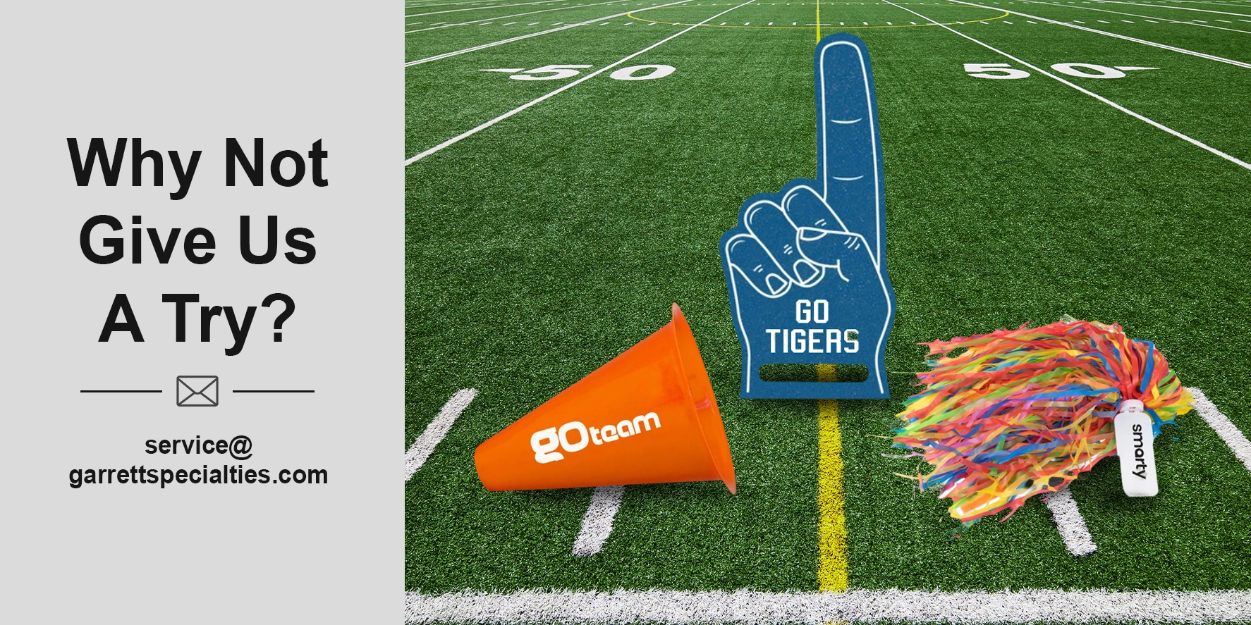 Custom Cheering Giveaways Popular cheering giveaways and spirit items include budget-friendly, customizable novelties and fan gear for sports games, pep rallies, and corporate events