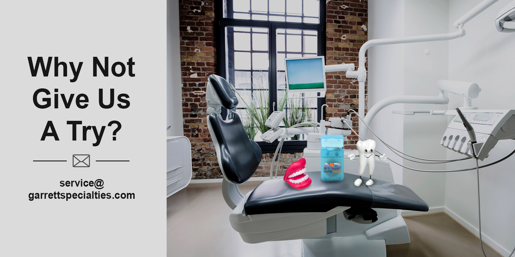 Promotional Items for Dentists Dental giveaways for dentists and Dental Office Gifts include floss, toothbrush holders, Toothbrushes, for employees and patients