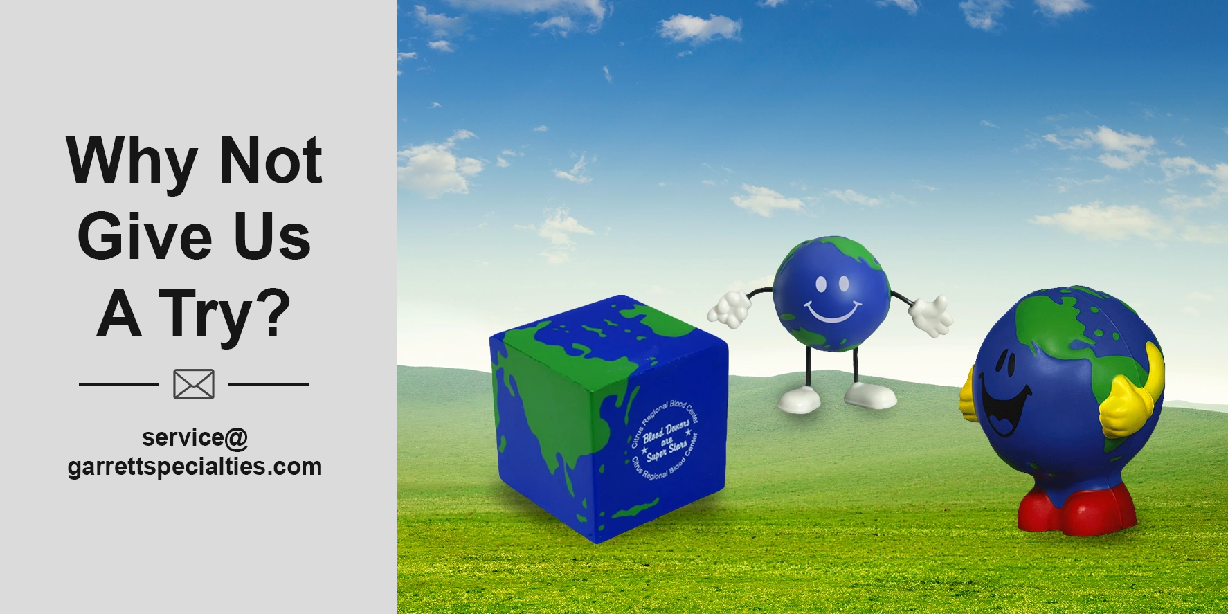 Custom Earthballs and Promotional Globe Stress Balls Earth stress balls shaped like a globe can be used to bring the world together and celebrate Earth Day