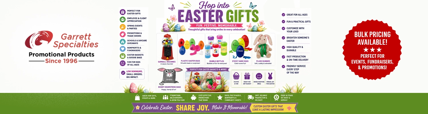Custom Easter gifts and promotional Easter items