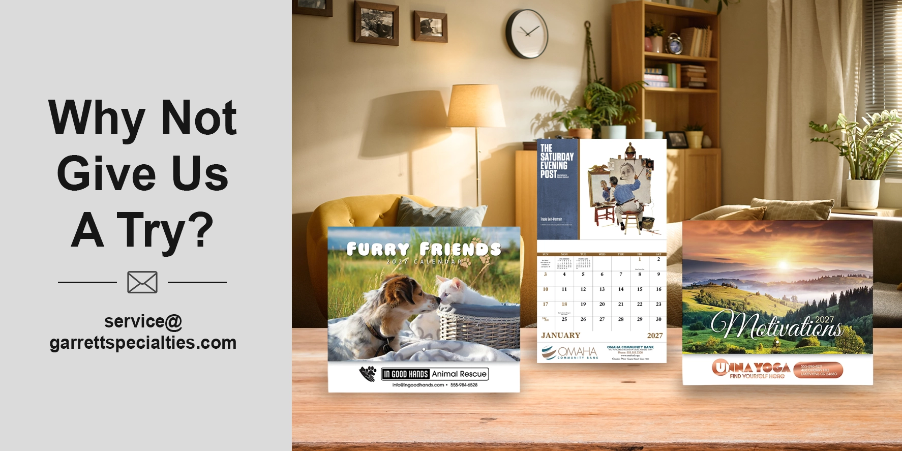 Custom favorite calendars and personalized themed wall calendars with business and organization logos for customer appreciation, employee gifts, schools, healthcare, nonprofits and annual promotions