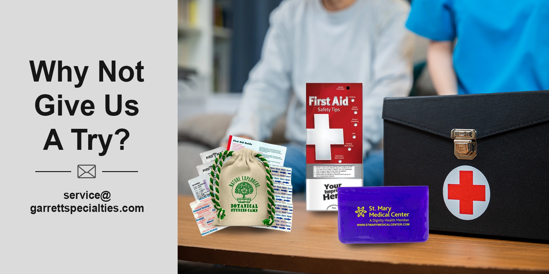 Custom First Aid Kits Include Essential Items Custom first aid kits deliver an efficient, accessible package—whether that’s to treat a scrape, cut, burn or insect bite