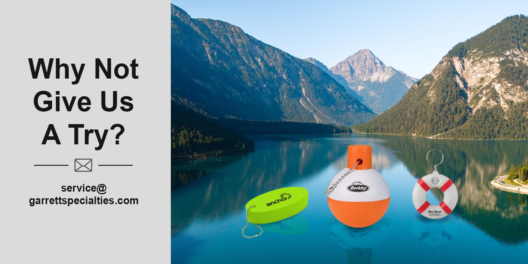 Custom Floating Keychains Floating keychains keep your keys from sinking if you drop them in lakes, rivers, or the ocean during water activities