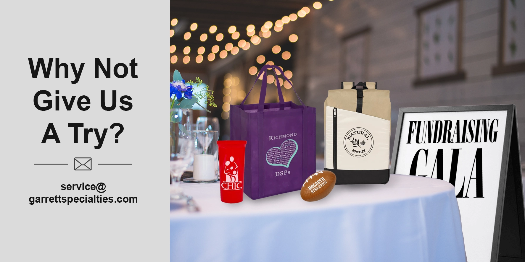 Top Fundraising Giveaways Choosing practical and budget-friendly items like custom tote bags, reusable drinkware, and branded pens maximizes engagement and return on investment for fundraising events