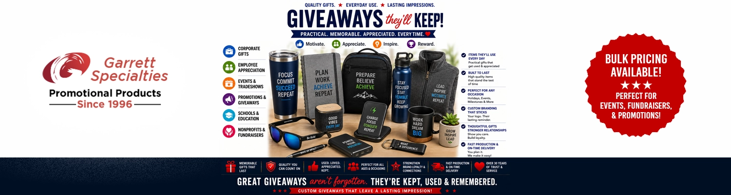 Custom giveaways they'll keep and useful promotional products