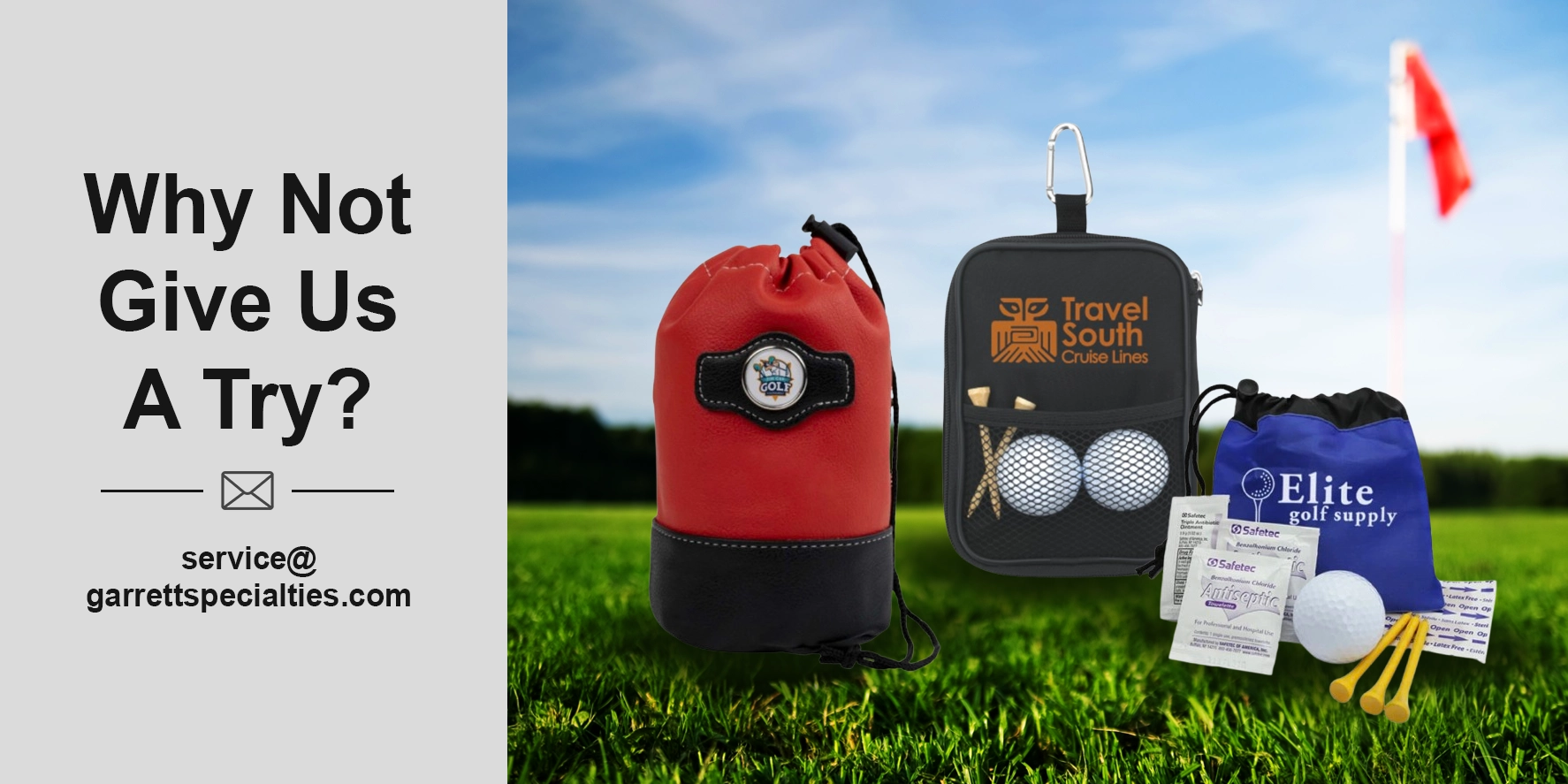 Custom golf ditty bags for tournaments and corporate golf outings