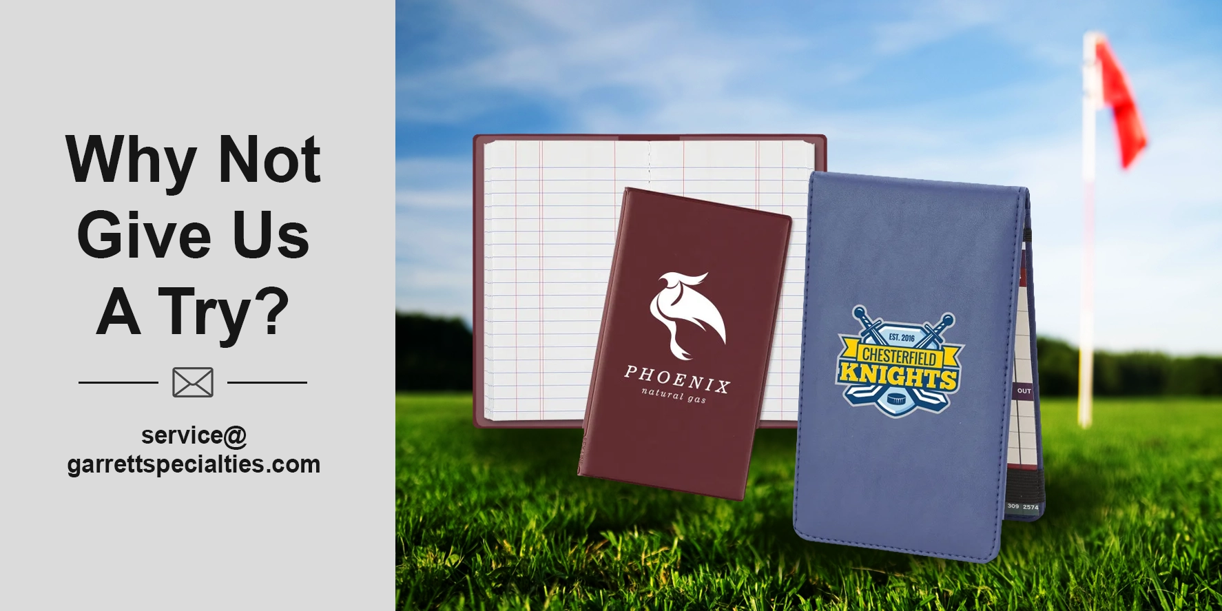Custom tally books for golf, field work and business programs