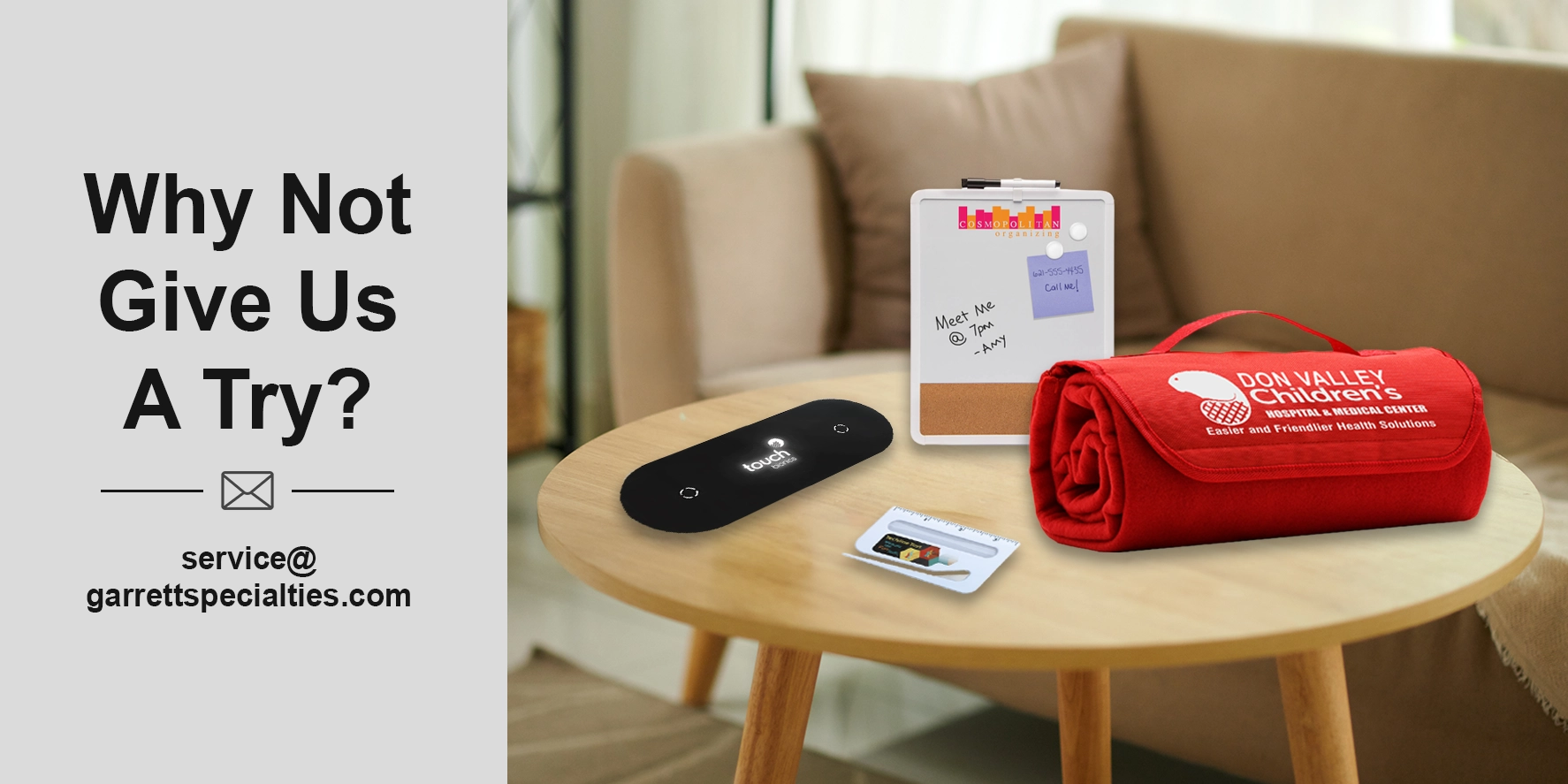 Promotional household items include practical, everyday goods—such as custom-printed drinkware, kitchen gadgets, magnets, and garden tools—imprinted with a company's logo or message to build brand visibility