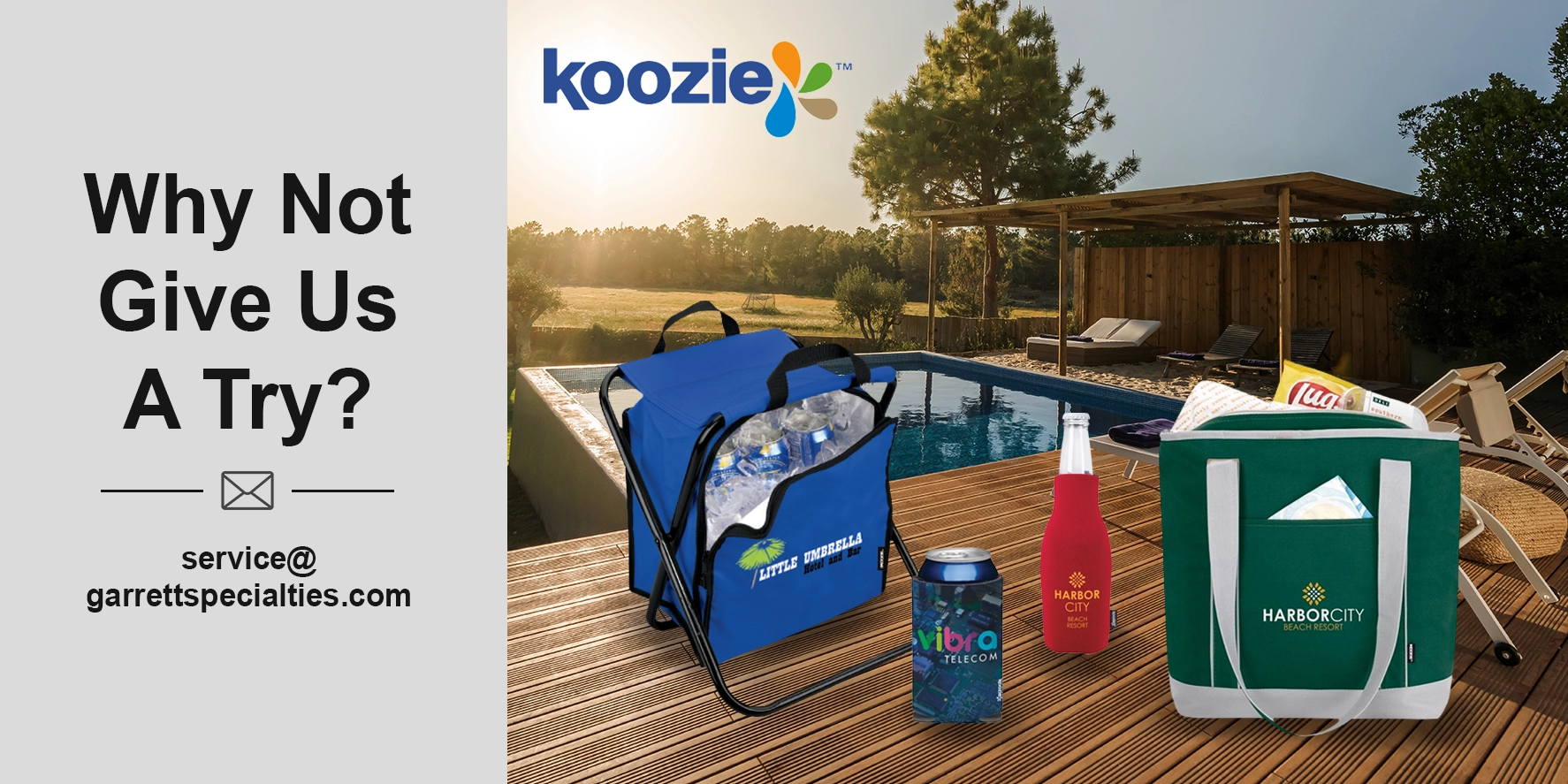 Custom Koozie® Brand Products | Personalized Promotional Products Custom Koozie brand promotional products personalized with company logos for corporate events, company picnics, employee gifts, customer appreciation, outdoor programs and promotional giveaways