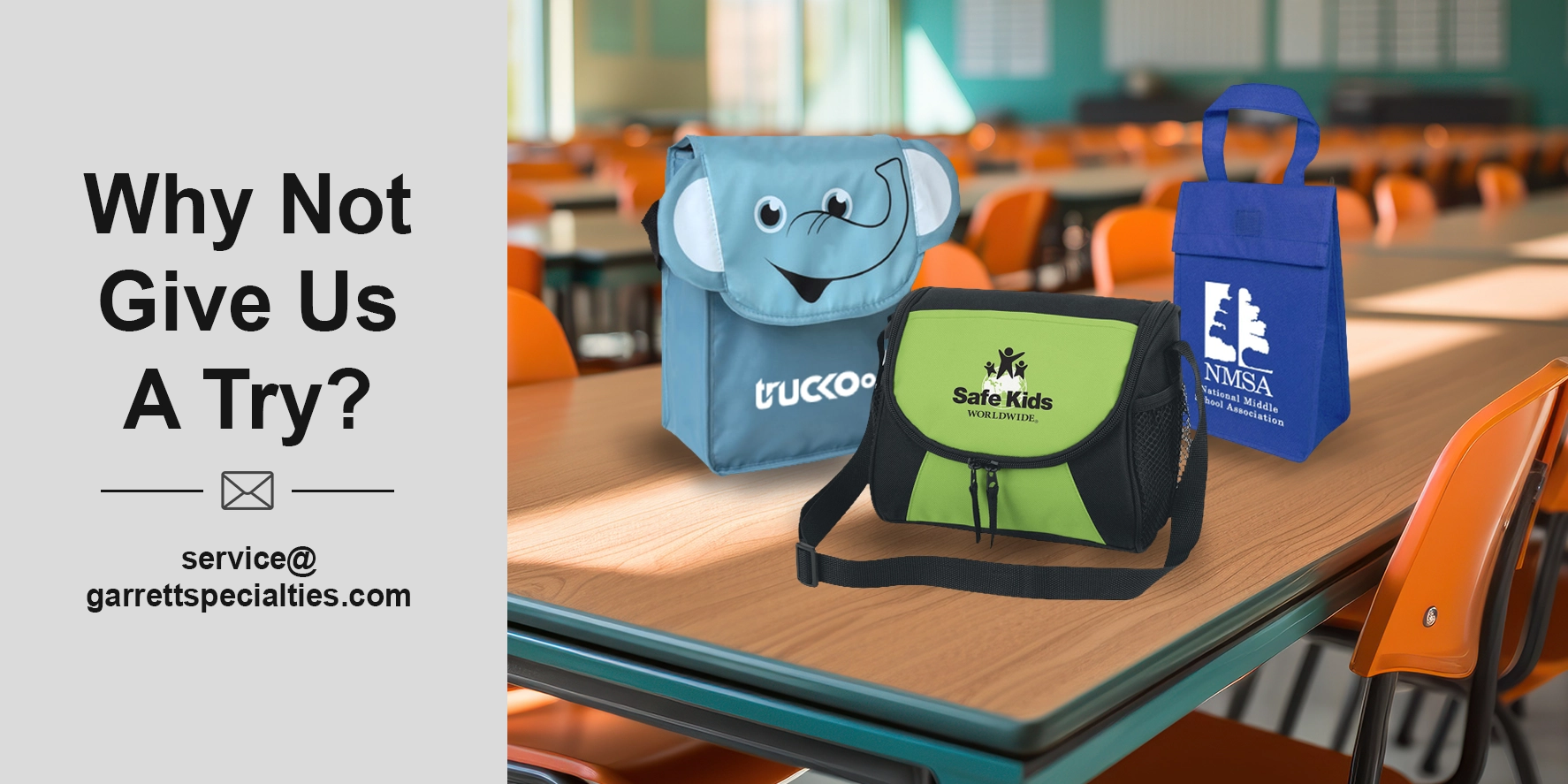 Custom lunch bags and personalized insulated lunch totes with company and school logos for employees, students, wellness programs, company events and outdoor activities