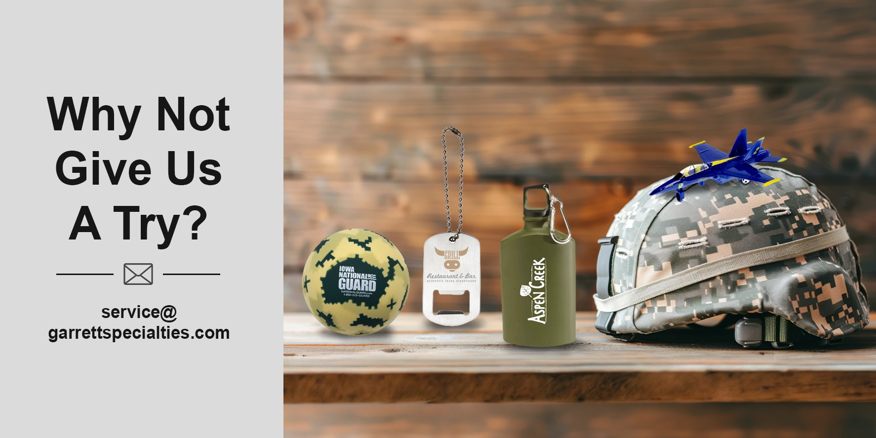 Custom Military-themed Gift Ideas Custom military giveaways and promotional gifts for military appreciation span budget-friendly event swag, high-utility gear, and formal presentation pieces