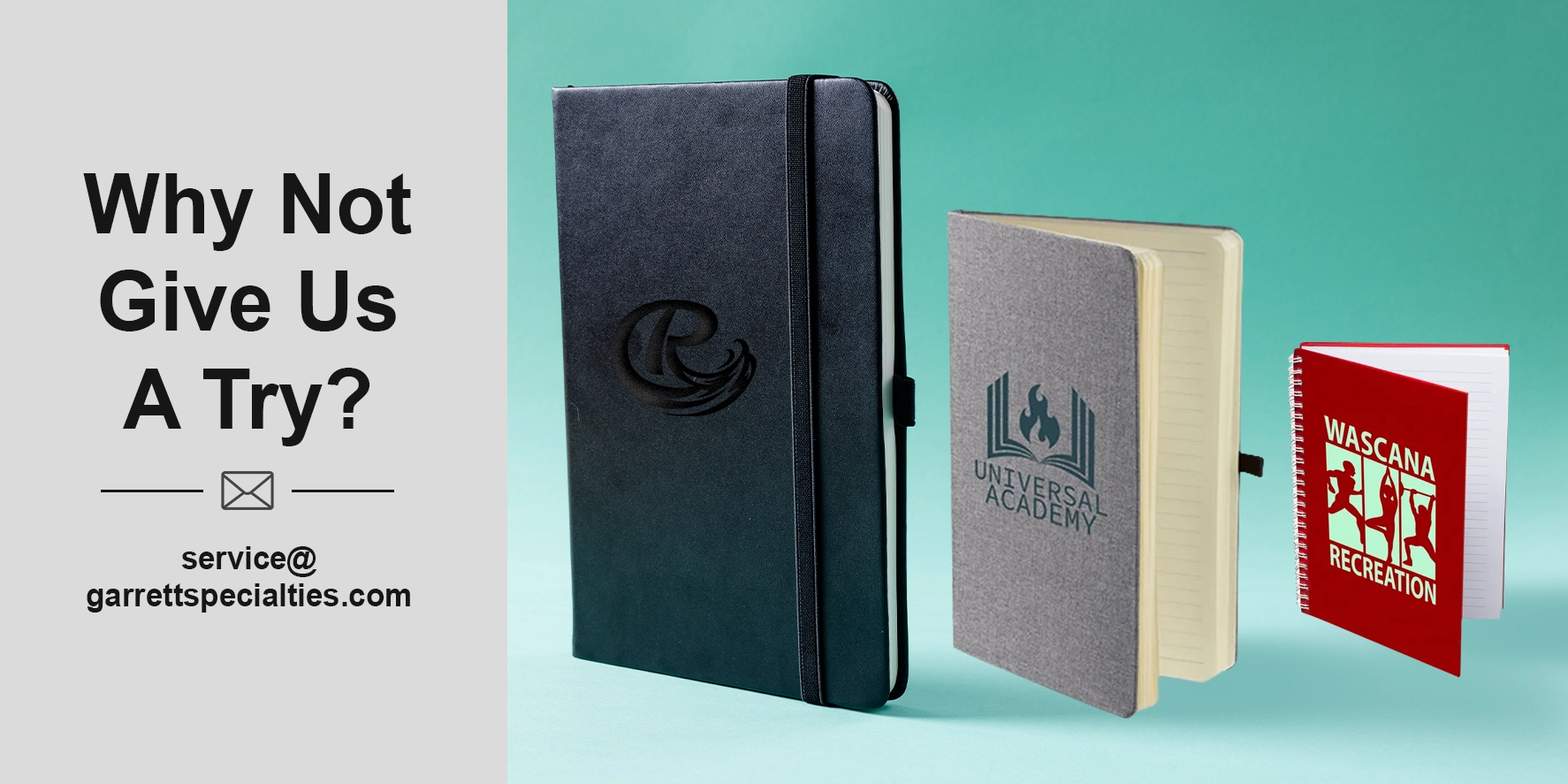 Select from spiral, soft bound and memo jotters with or without a pen loop attached to write down notes, and records fo the day