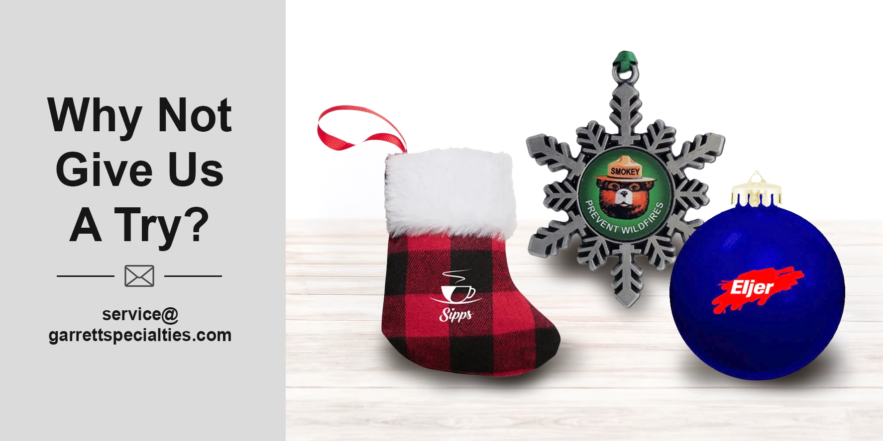 Custom holiday ornaments and promotional ornaments