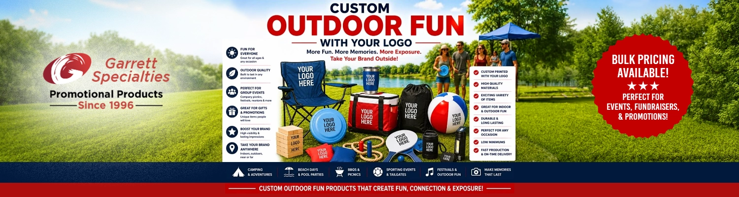 Custom outdoor fun and personalized promotional recreation games printed with logo