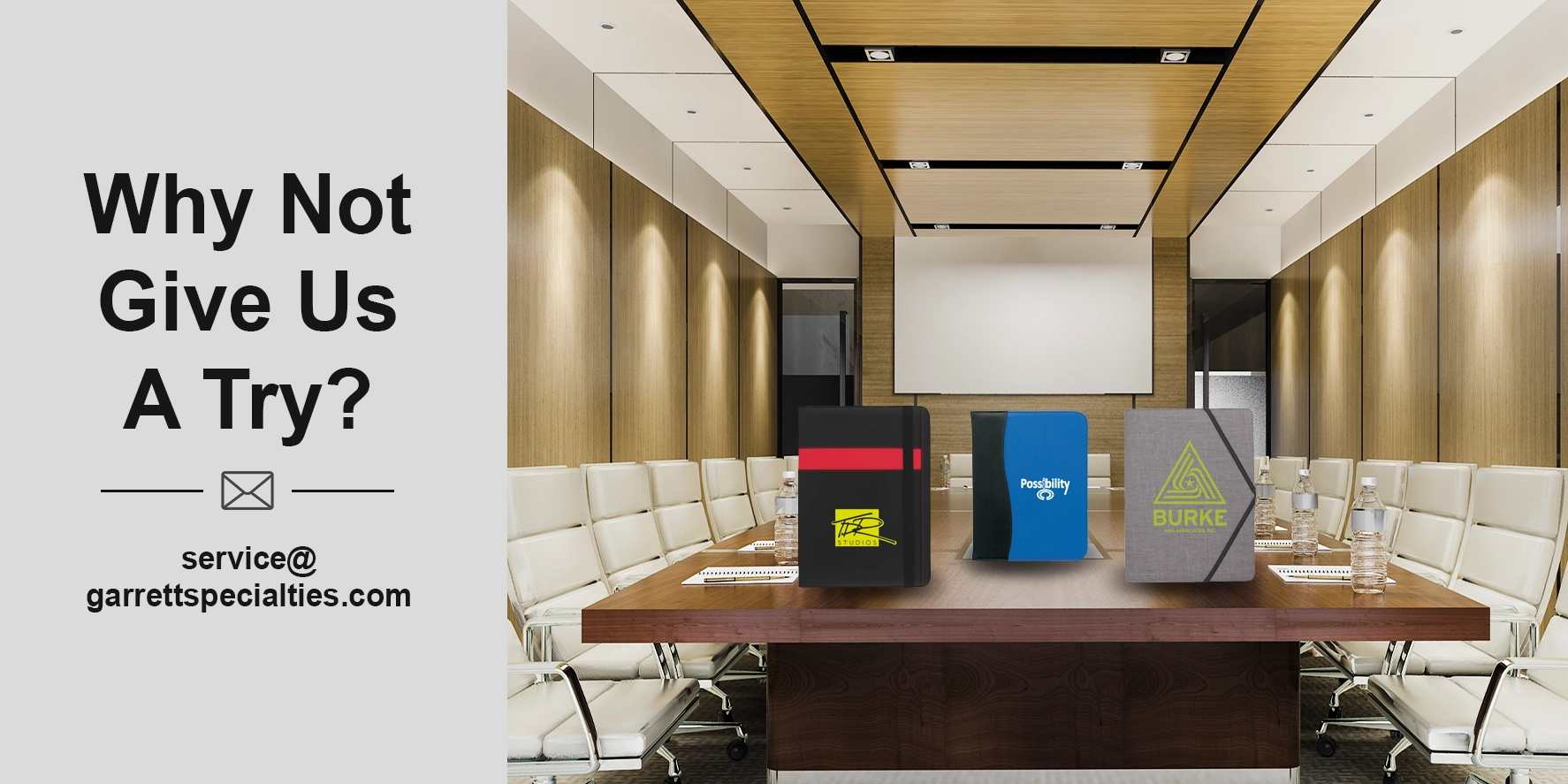 A padfolio is a book-style folder that combines a built-in writing pad with pockets for documents, business cards, and a pen which is a great organizer for employees