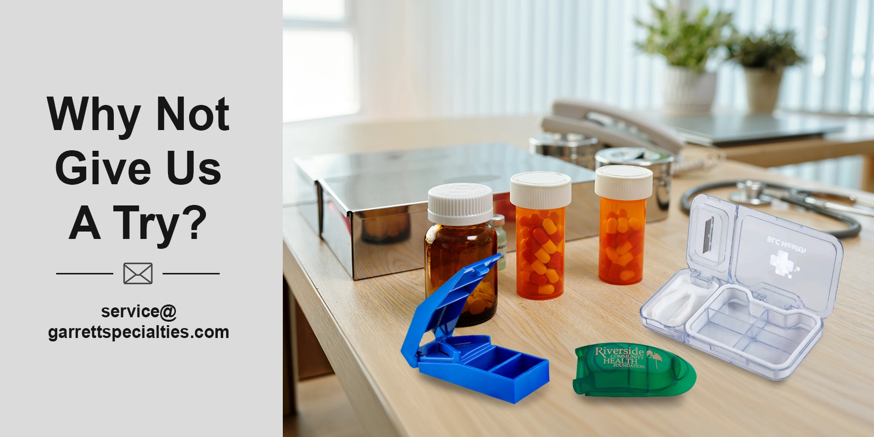 Promotional Pill Cutter and Medication Splitter Pill cutters and medication splitters are devices used to divide tablets and pills into smaller portions or half-doses