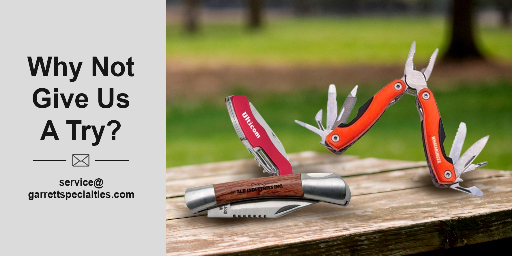 Custom promotional pocket knives and folding knives