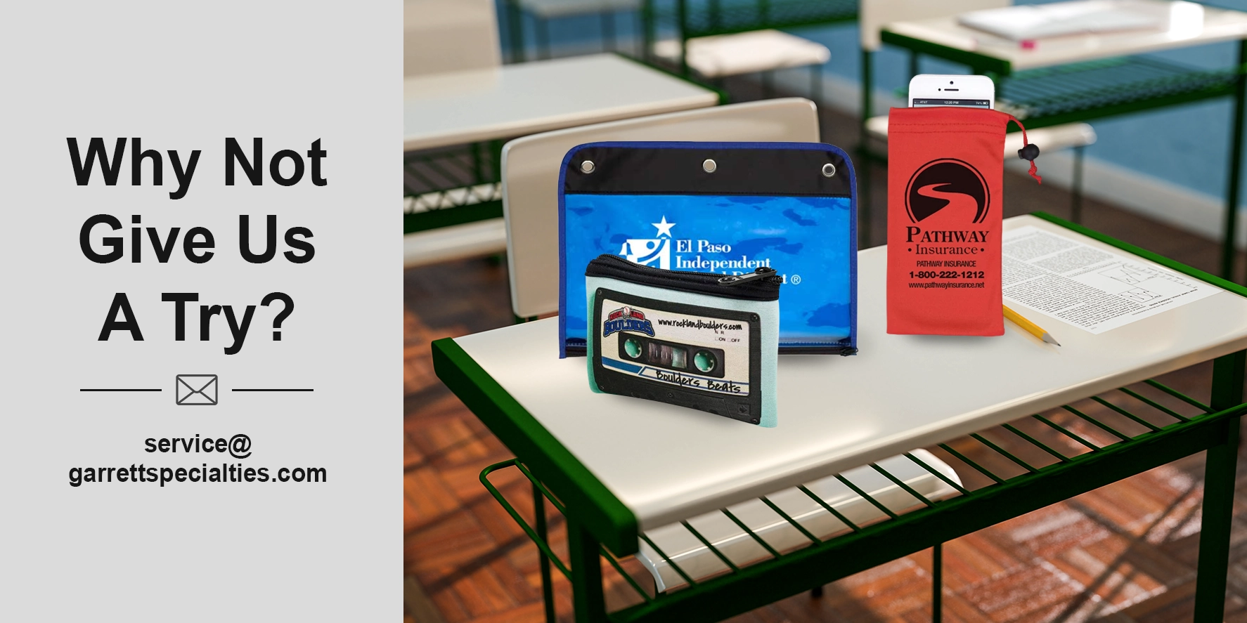 Custom Promotional Pouches Drawstring, zippered & Cinch Pouches are handy for travel and tech items to carry personalized accessories