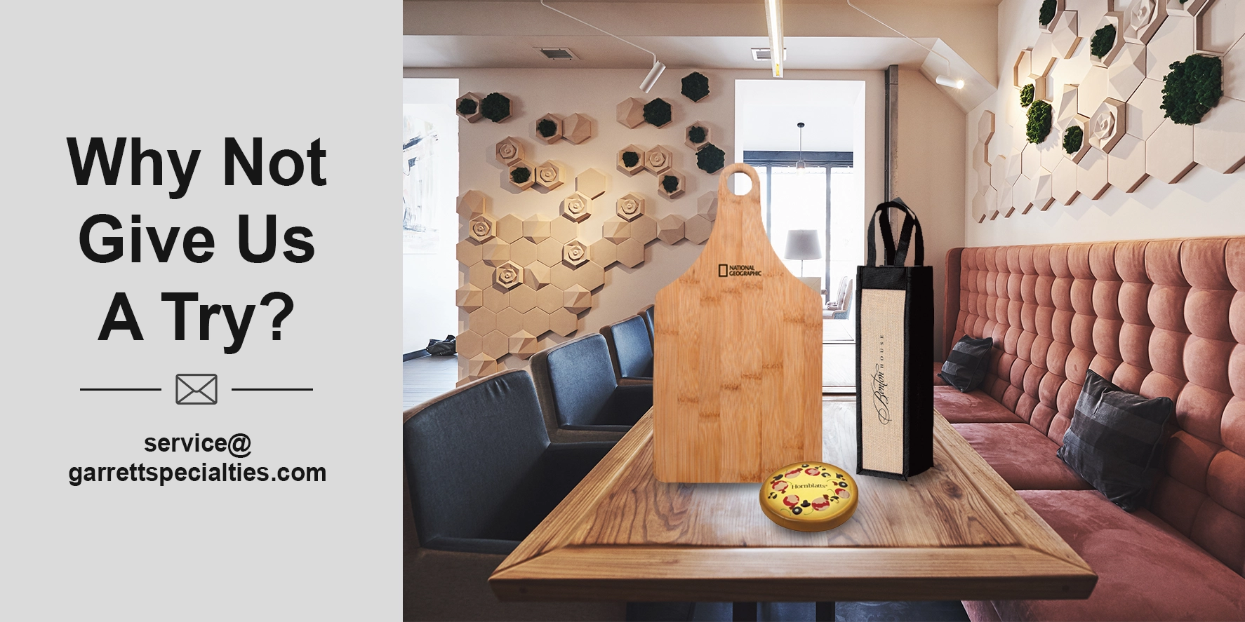 Restaurant Promotional Giveaways Popular restaurant promotional items and giveaways help turn guests and staff into brand ambassadors while keeping your name visible outside the dining room