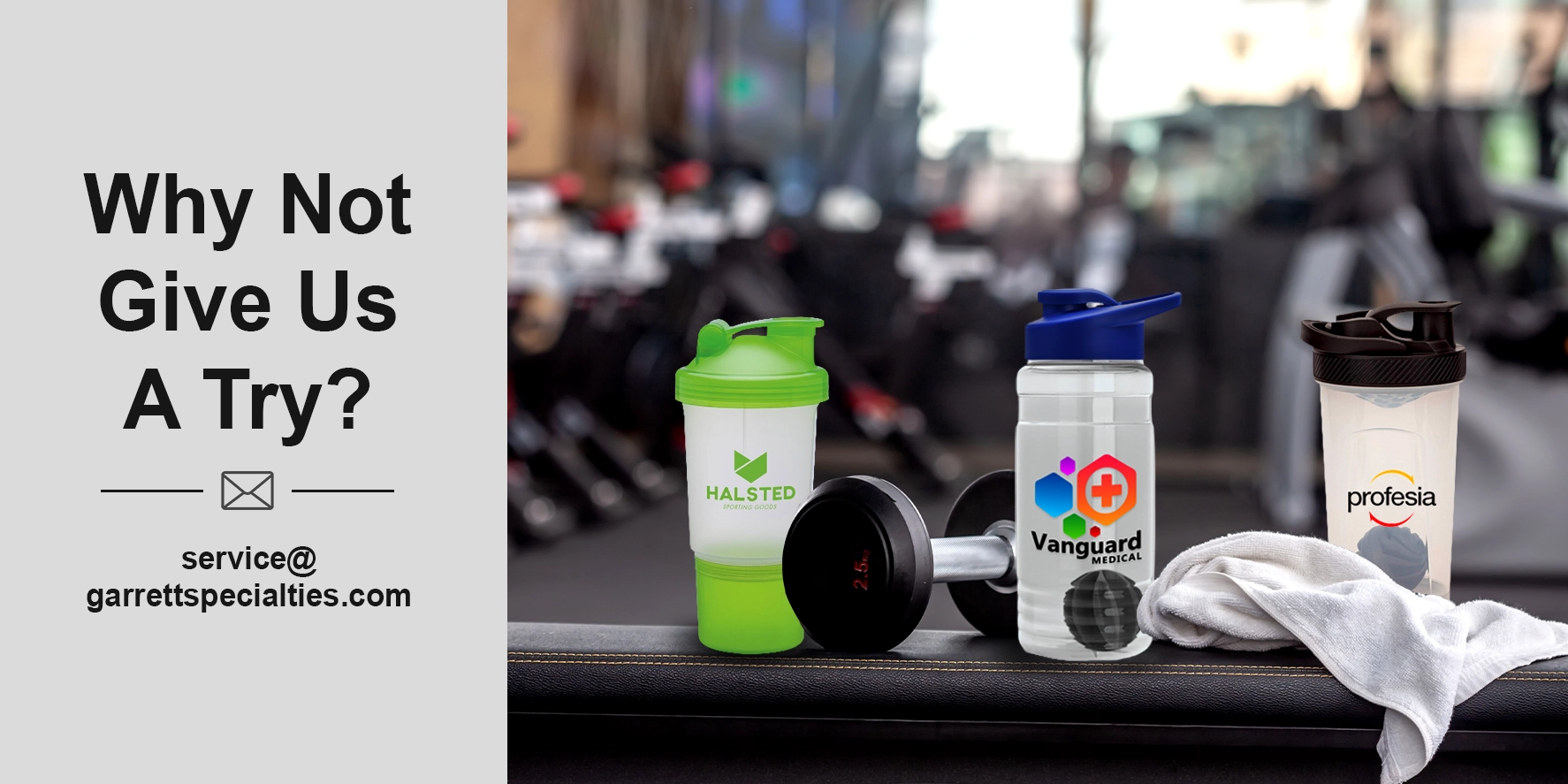 Custom Shaker Bottles | Personalized Protein Shaker Cups Custom shaker bottles and personalized protein shaker cups with company and organization logos for gyms, fitness programs, corporate wellness, athletic events, health fairs and promotional giveaways